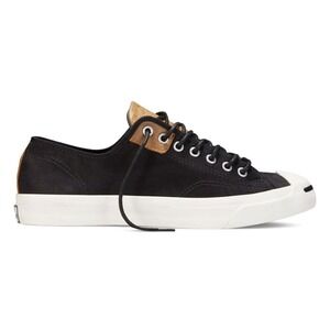Converse Jack Purcell Brown Textile Black Low Top Unisex Women's Size 6.5‎ Men 5